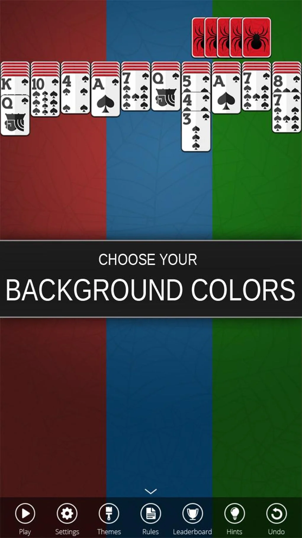 Spider solitaire two decks